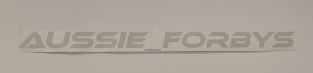 DECAL WINDOW BANNER STICKER (choose colour option)